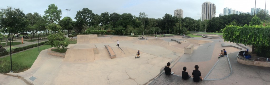 The biggest Skatepark in Singapore.